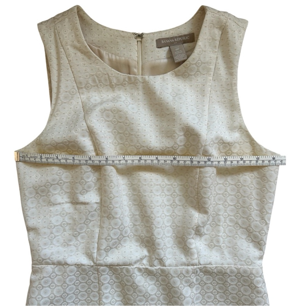 Banana Republic Ivory Dress 6P - Picture 5 of 11